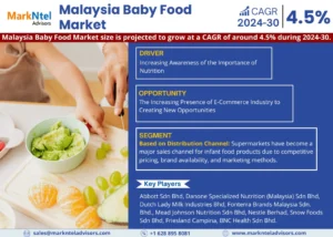 Read more about the article Malaysia Baby Food Market to Observe Utmost CAGR of 4.5% by 2030, Demand, Key Drivers, Development Trends and Competitive Outlook