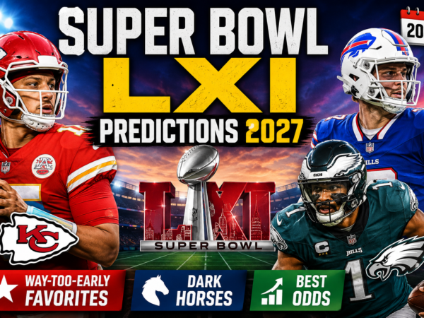 Super Bowl LXI predictions 2027 favorites