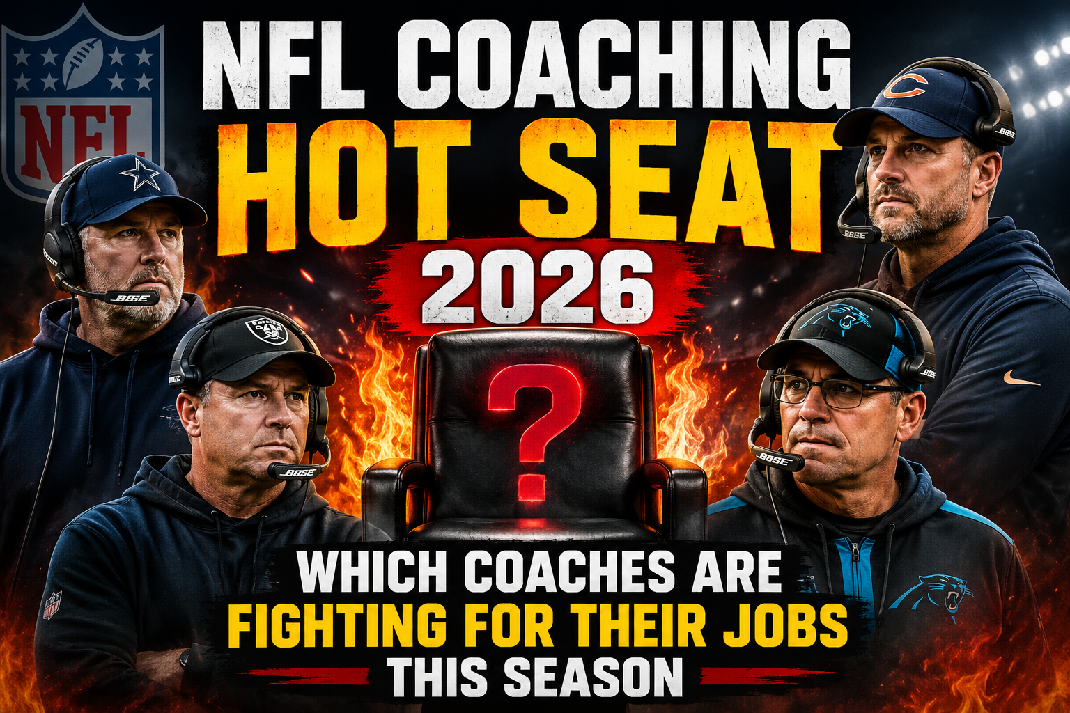 NFL coaches on hot seat 2026