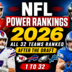 NFL power rankings 2026 post draft
