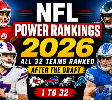 NFL power rankings 2026 post draft