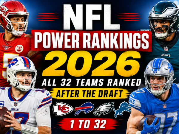 NFL power rankings 2026 post draft