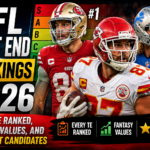 NFL tight end rankings 2026 fantasy