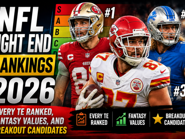 NFL tight end rankings 2026 fantasy