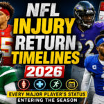 NFL injury updates entering 2026 season