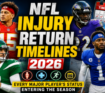 NFL injury updates entering 2026 season
