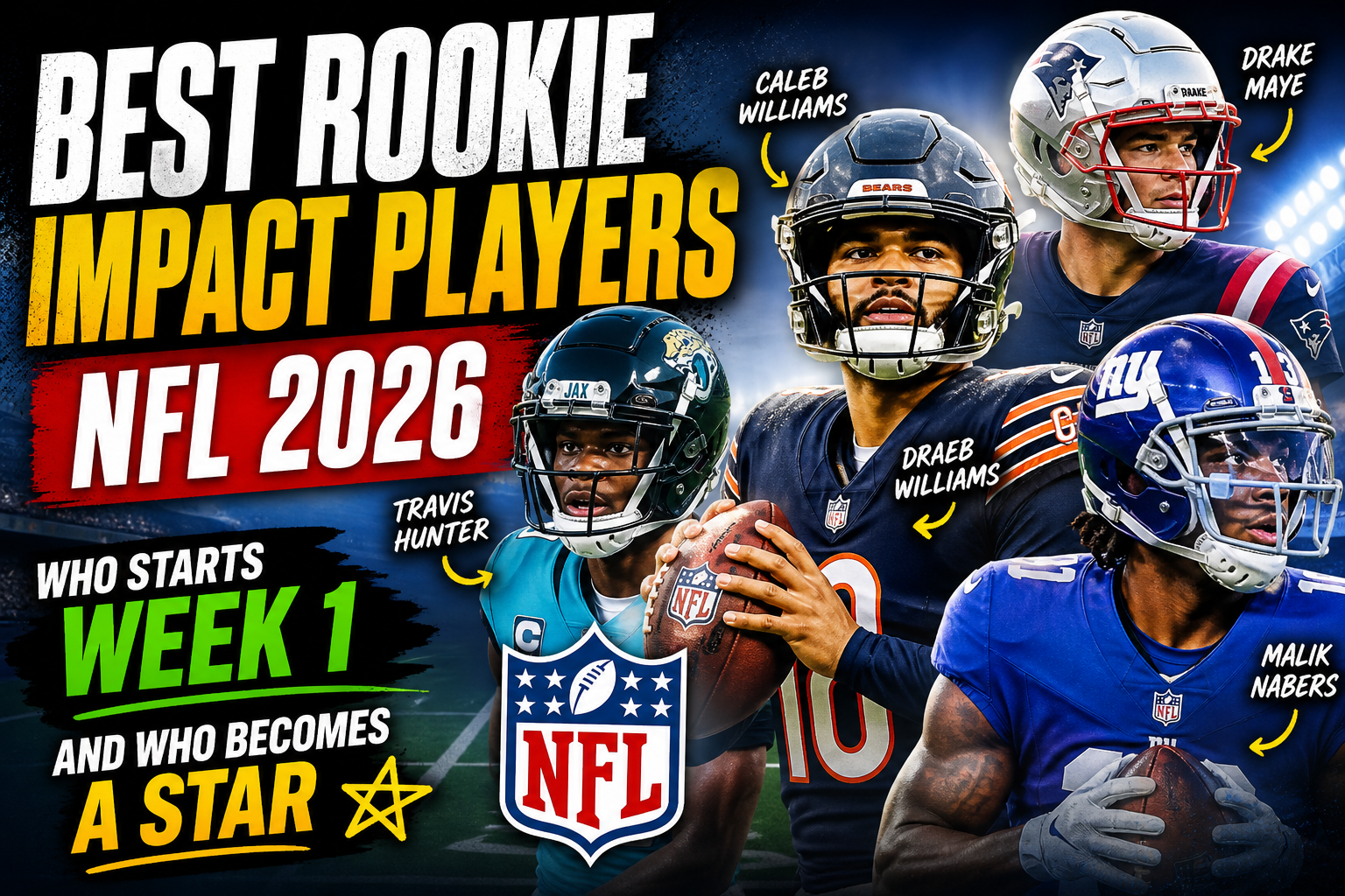 Which rookies will start Week 1 2026