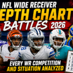 NFL WR depth chart changes after draft 2026