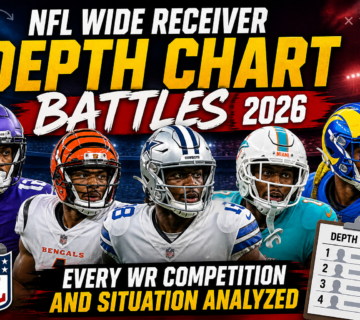 NFL WR depth chart changes after draft 2026