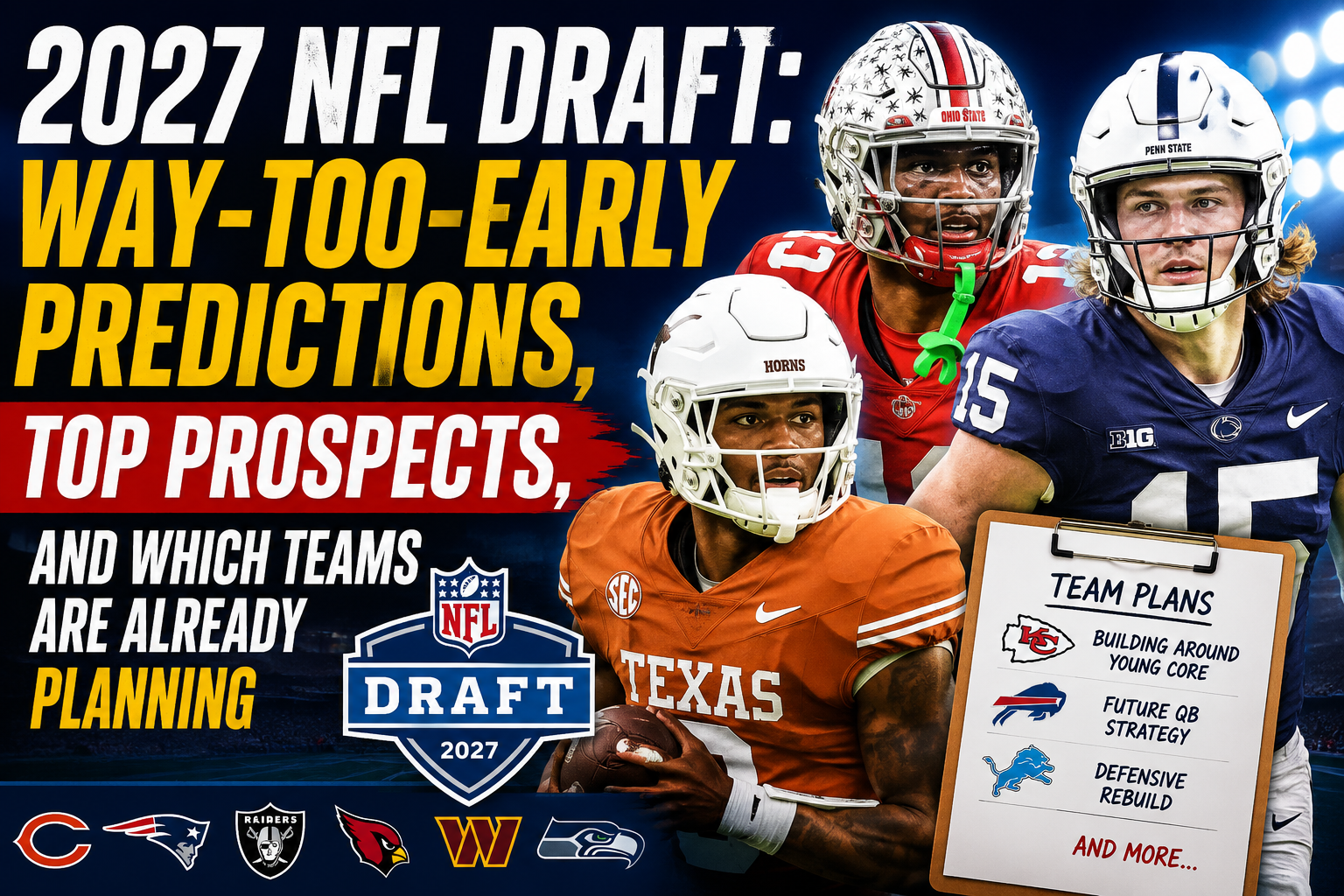 2027 NFL Draft early predictions way too early mock